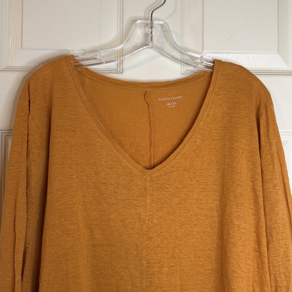 NEW Eileen Fisher Set Of 2 V-neck Tunic Tops Orange And Pink Sz XL - Picture 10 of 13